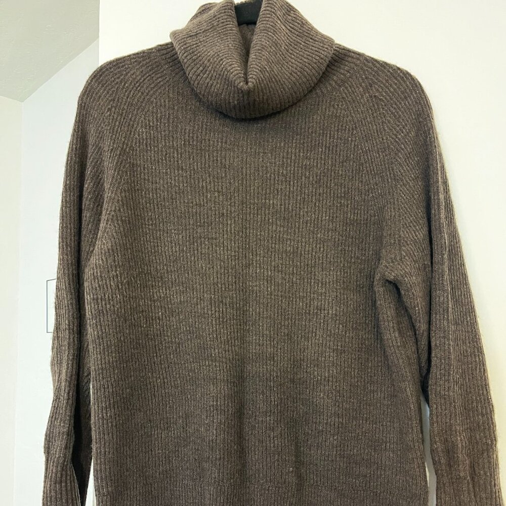 Cozy Quince Chocolate Brown Turtleneck Sweater